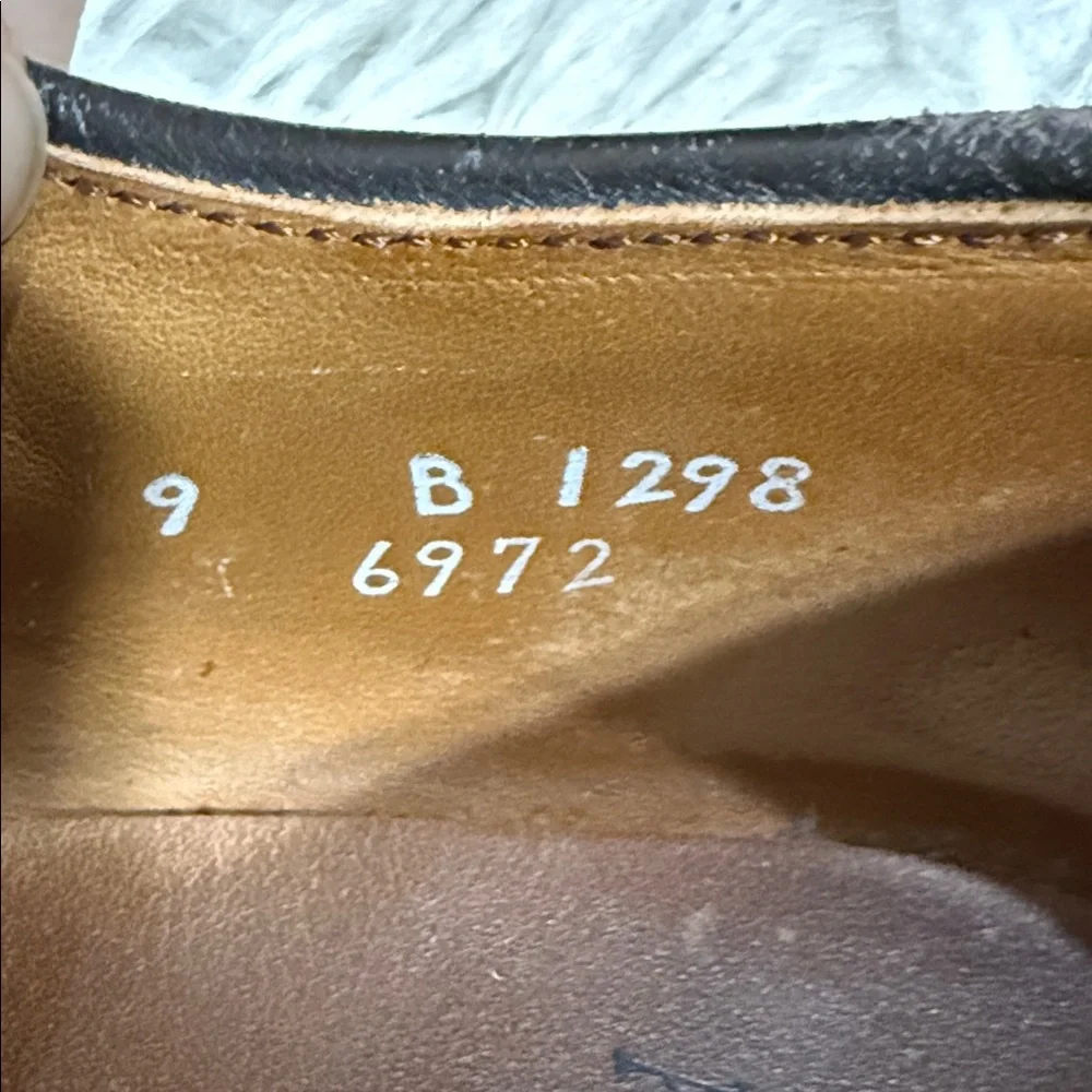 ALLEN EDMONDS Delray Tan‎ Brown Oxfords Sz 9 B Split Toe Mens Dress Shoes USA